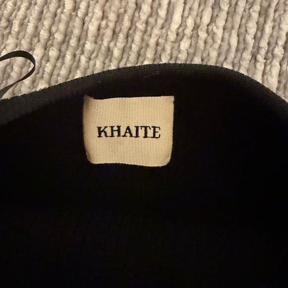 KHAITE Black Ribbed Camisole Top - Picture 3 of 6